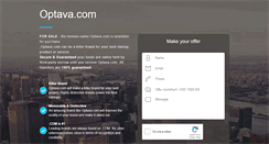 Desktop Screenshot of optava.com